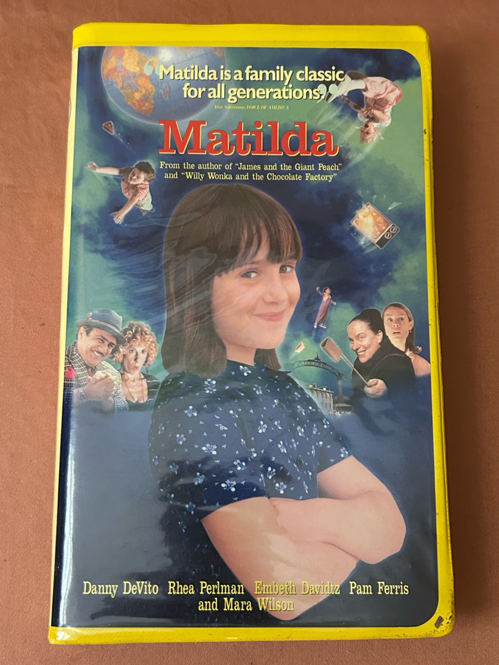 Matilda VHS in Yellow Clamshell Case